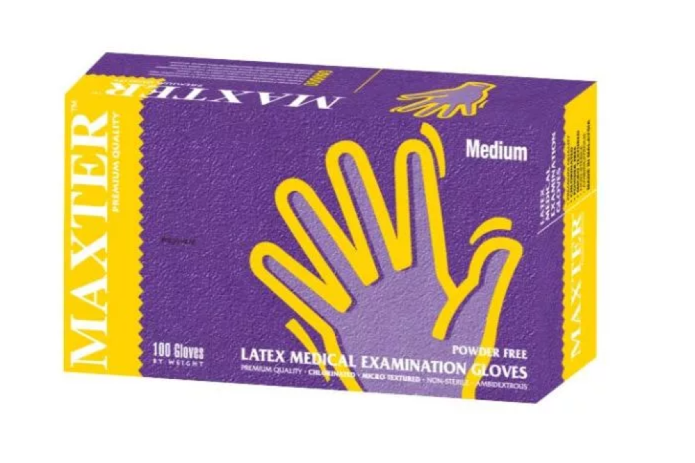 Maxter latex púdermentes gumikesztyű 100db